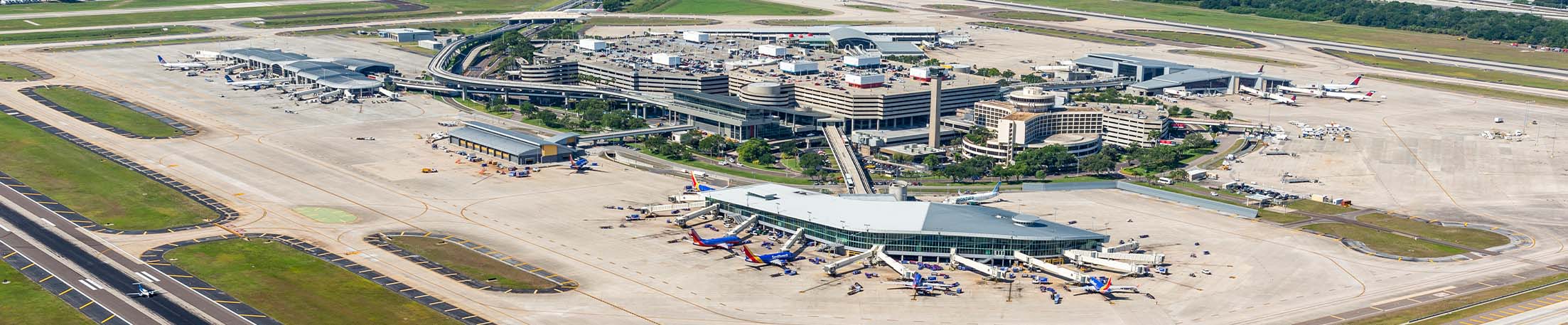 Airport aerial image