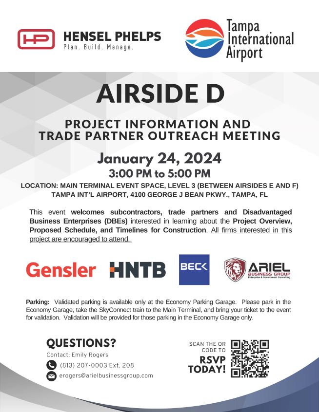 Airside D Outreach Meeting with Hensel Phelps