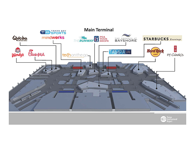 Terminal and Airside Maps Tampa International Airport
