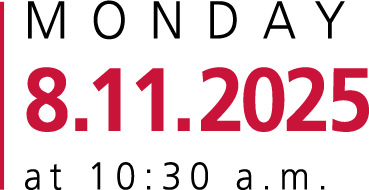 Monday 8-11-2025 at 10:30a.m.