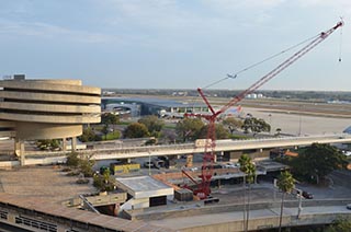 Construction wall in Main Terminal