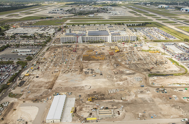 Aerial photo shows ConRAC progress