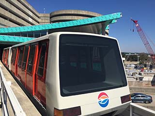 Airside A shuttle heading to MTAC project