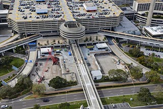 Construction wall in Main Terminal