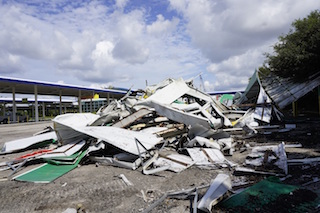 Rental Car service center demolition