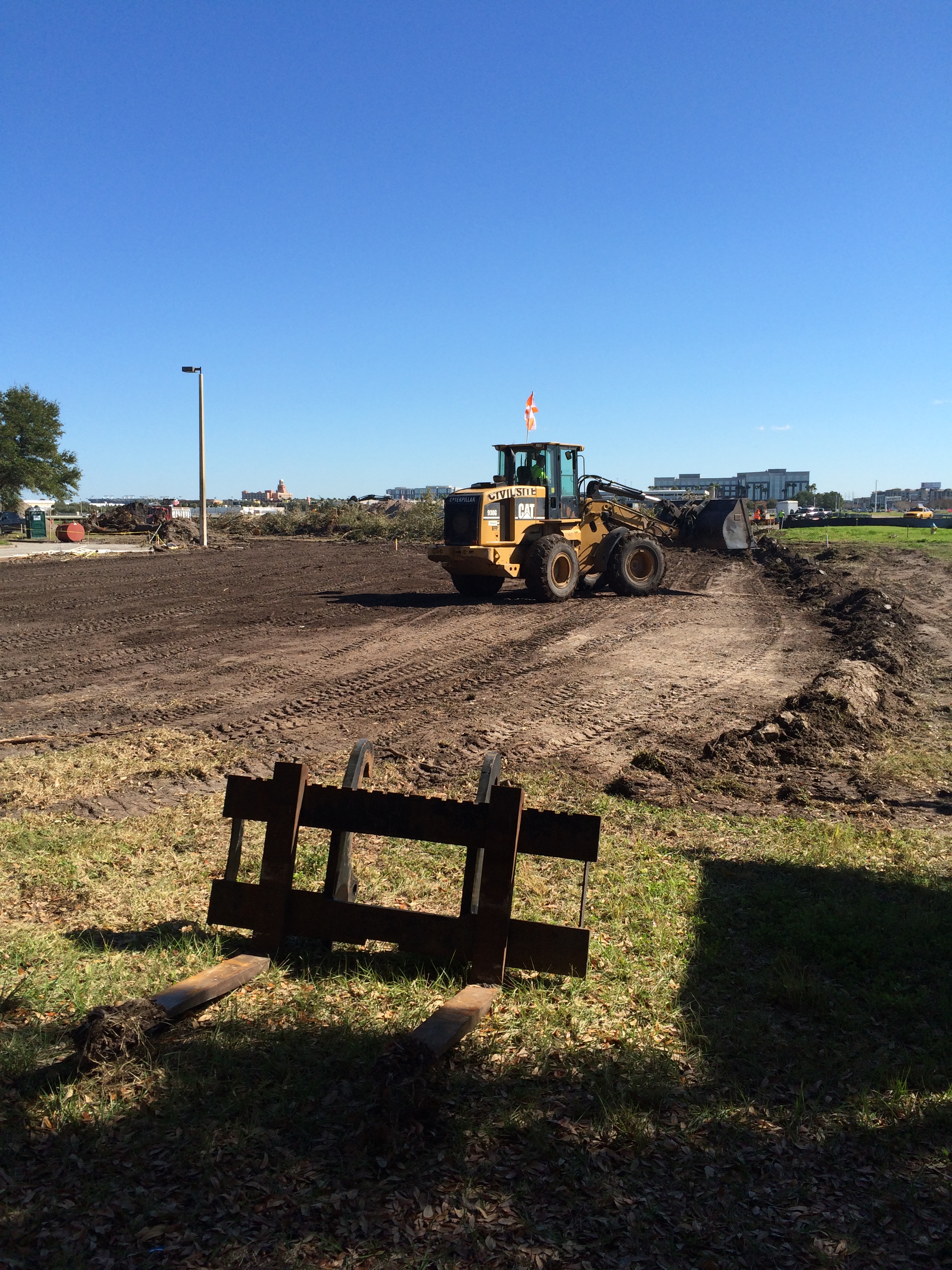 Land cleared for trailer city at TPA
