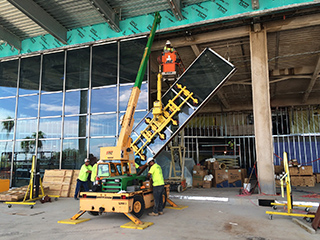 West Tampa Glass starts installation of their panels