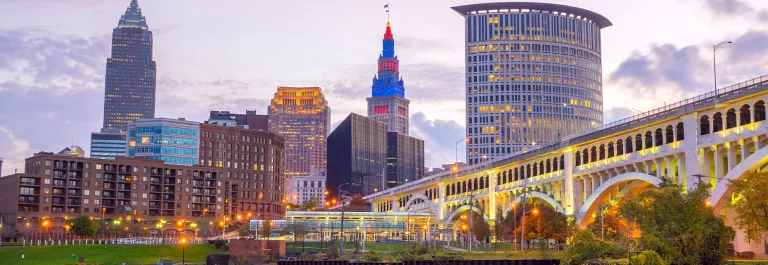 Cleveland cityscape CLE
