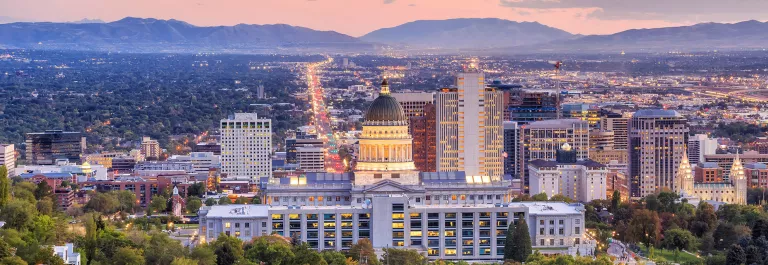 Slat Lake City cityscape SLC