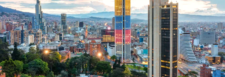 City scape of Bogota Colombia