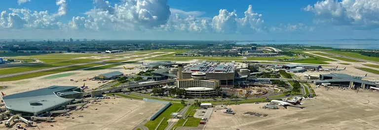 Aerial photo of Tampa International AIrport