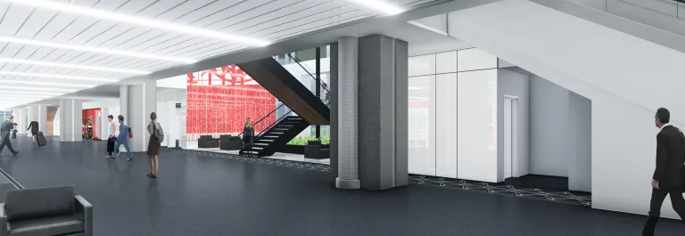 Architectual rendering of red express entry