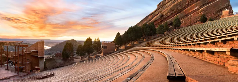 Red Rocks park during sunrise