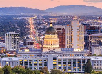 Slat Lake City cityscape SLC