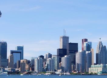 Toronto Pearson cityscape YYZ