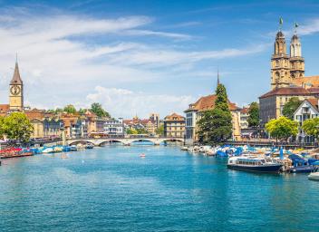 Zurich cityscape ZRH