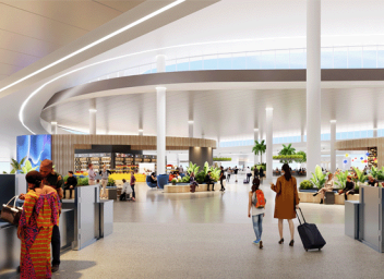 TPA Airside D artist rendering interior security