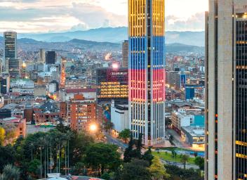 City scape of Bogota Colombia