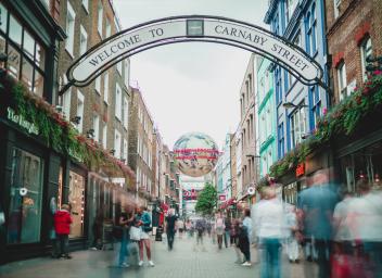 Entrance to Carnaby Street in London