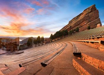 Red Rocks park during sunrise