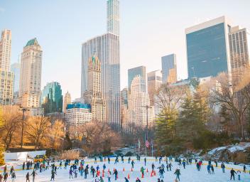 People Ice Skating in New York City
