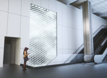 New cloud-inspired art will be unveiled at the opening of Red Express Curbsides