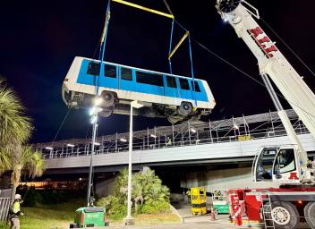 TPA's Airside A shuttle cars removed to make way for replacements