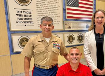 TPA unveils historic flag display next to USO Center