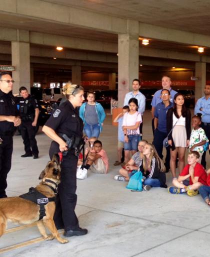 K9 demonstration for citizen police session