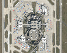 Map showing airline gates at TPA